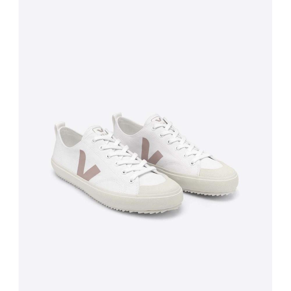 Women's Veja NOVA CANVAS Shoes White/Brown | SG 475YXF